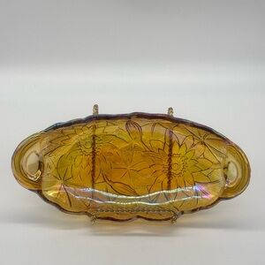 INDIANA GLASS CARNIVAL CANDY DISH